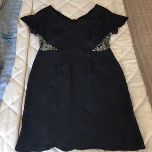 MM Couture black sparkle lace dress